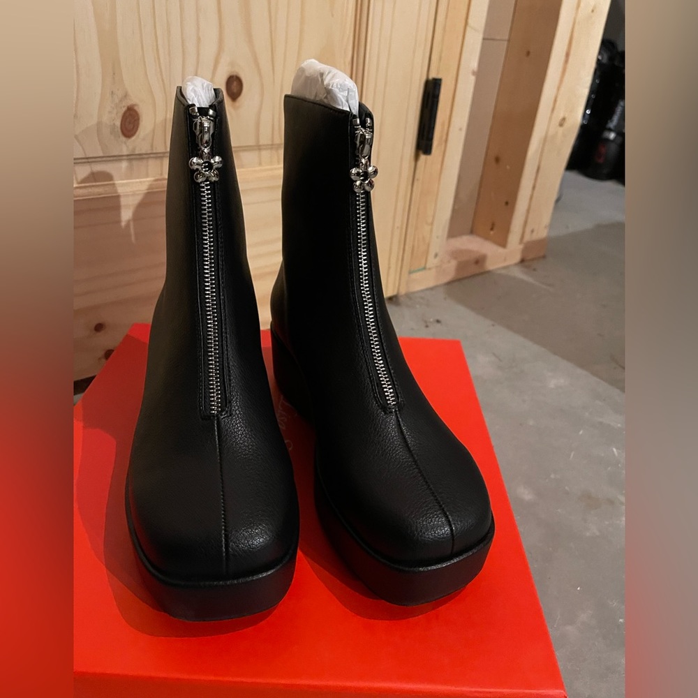 Lisa Says Gah Chloe Black Flatform Boot